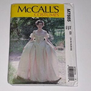 McCall's Costumes Pattern M7885 McCall's M7885 historical costume pattern